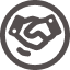 icon of people shaking hands